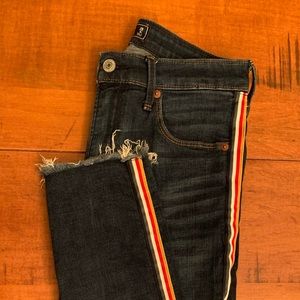 Simone High Rise Ankle Jean / Ribbon side.